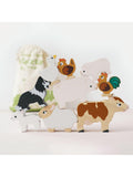 Animal Stacking Toy with FSC-Certified Wood and Child-Safe Colors