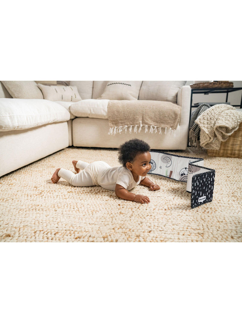 Tiny Love double-sided baby book with textures and mirror (British brand)