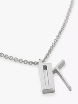 John Lewis Monica Vinader Initial Pendant Necklace Adjustable Silver 41-46cm- Buy online at McGrocer
