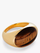John Lewis Monica Vinader x Kate Young Gemstones Tiger's Eye Ring- Buy online at McGrocer