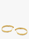 Monica Vinader gold medium hoop earrings - British product