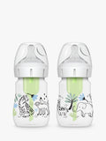 Dr Brown's anti-colic jungle baby bottle pack of 2 150ml - British product