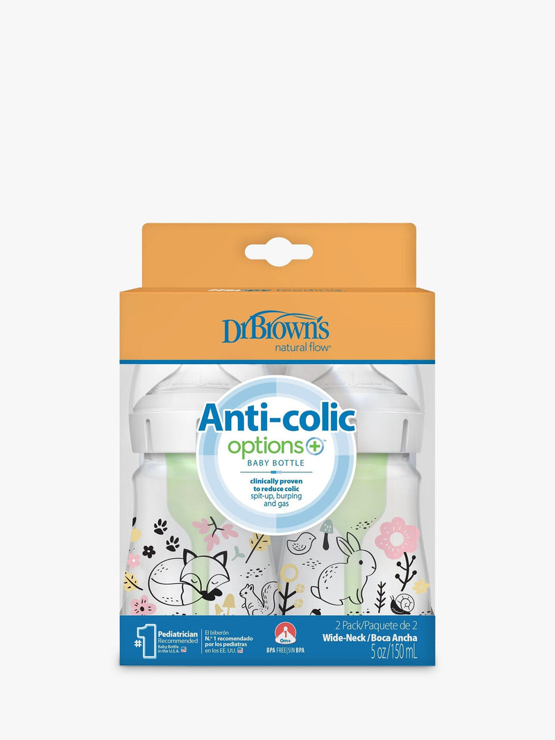 Dr Brown's Anti-Colic baby bottle pack 2 150ml - British product