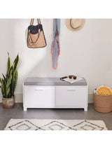 John Lewis Great Little Trading Co Blake Hallway Storage Bench with Cushion- Buy online at McGrocer