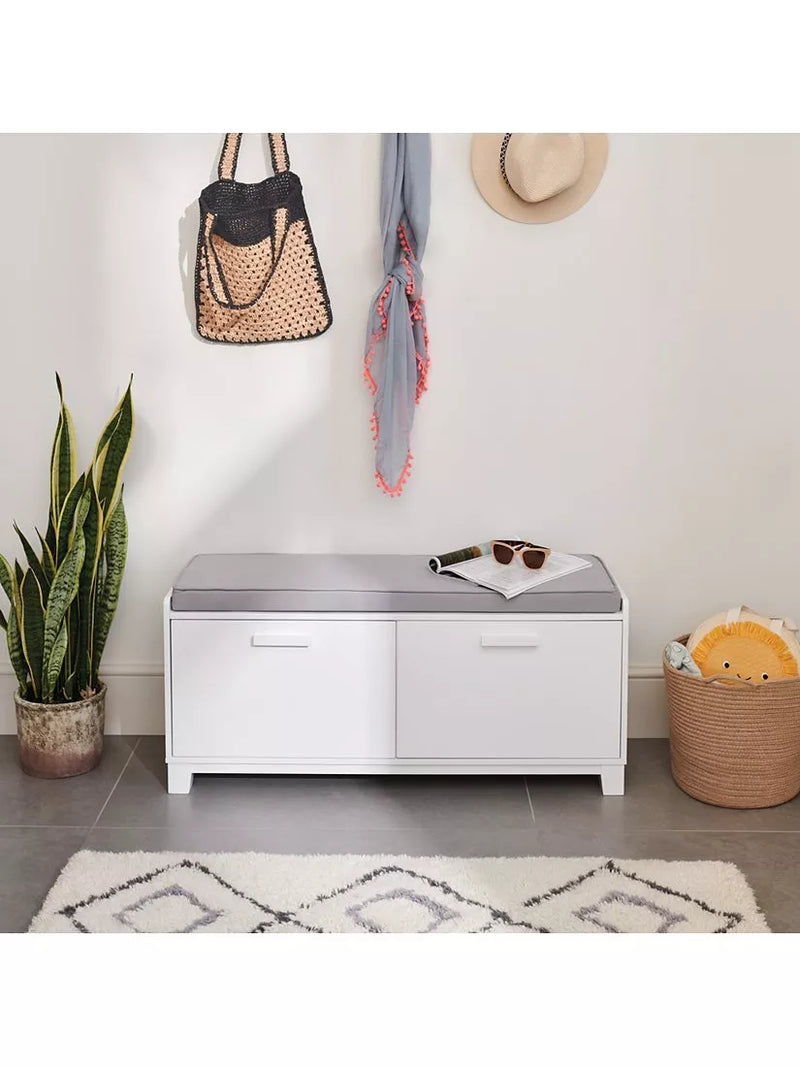 Great Little Trading Co Blake hallway storage bench with cushion - British product