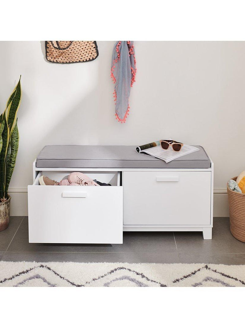 Great Little Trading Co Blake hallway storage bench with cushion - British product