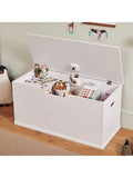 Great Little Trading Co classic toy box white/grey cushion, UK version