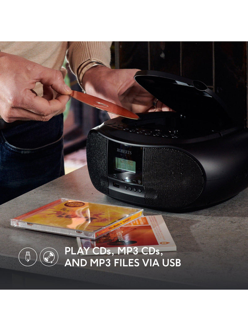 Roberts ZoomBox 4 DAB FM CD Bluetooth-radio - Britisk produkt