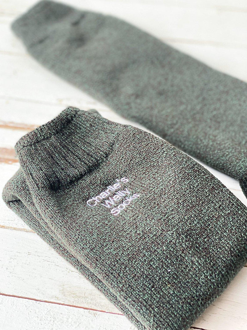 Solesmith personalised gardening socks green large - British product