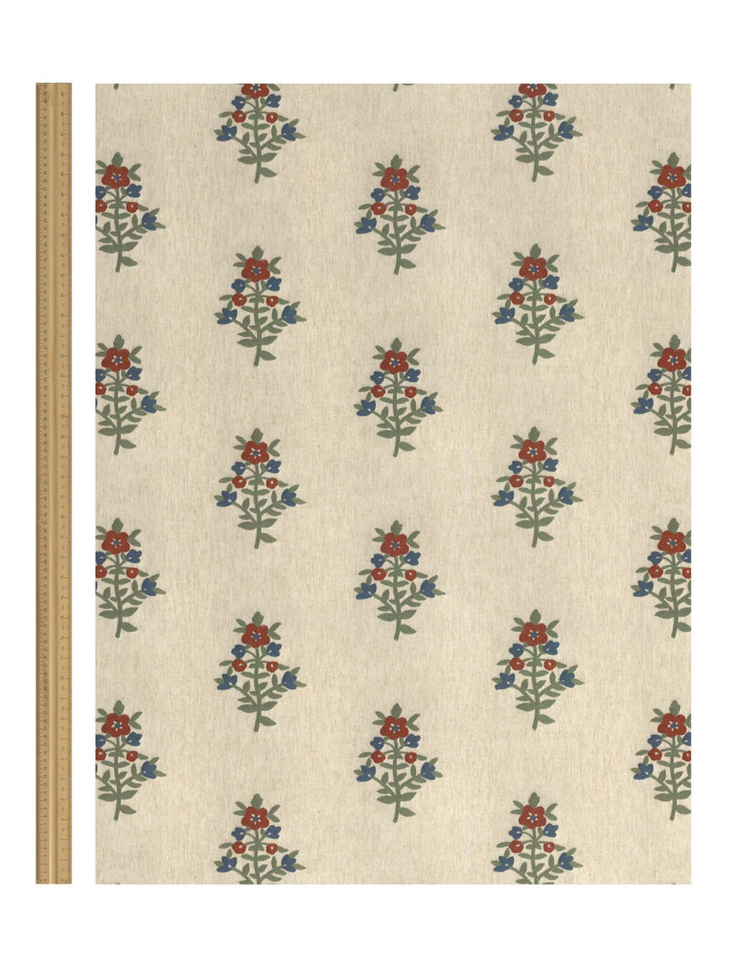 John Lewis Kamala embroidery furnishing fabric multi (British brand)