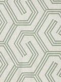 John Lewis Izel Embroidery Furnishing Fabric, Myrtle Green