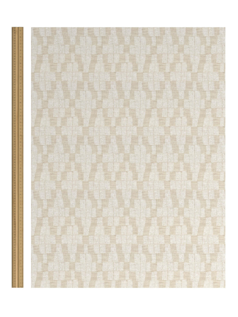 John Lewis Textured Diamonds furnishing fabric Natural, imported from the UK