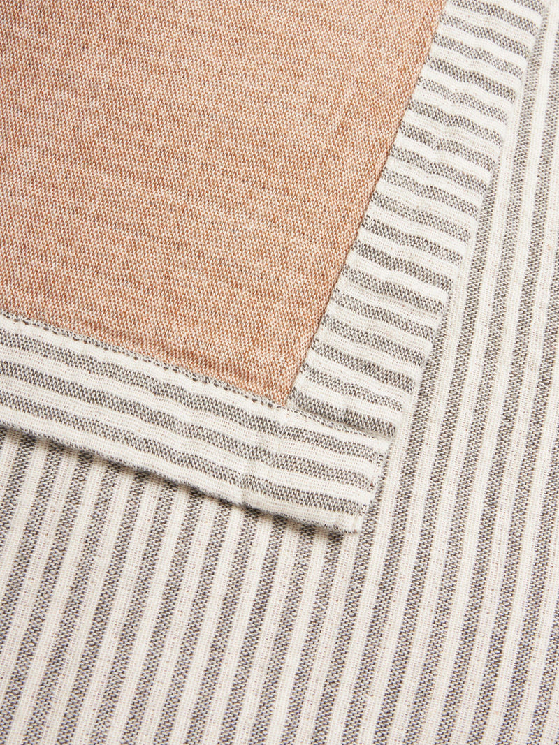 John Lewis reversible stripe cotton bedspread super king size, imported from the UK