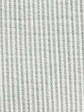 John Lewis Pencil Stripe Cotton Reversible Bedspread, Avocado