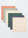John Lewis oranges spot print muslin squares pack of 6, UK version