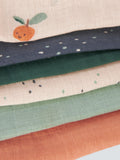 John Lewis oranges spot print muslin squares pack of 6, UK version