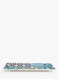 John Lewis fine china rectangular serving platter in blue and multi pattern, 28.5cm, UK version
