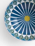 John Lewis Lisbon Fine China Serve Bowl 20cm Red Multi, UK version