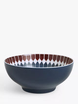 John Lewis John Lewis Lisbon Fine China Serving Bowl, Blue/Multi, 20cm- Buy online at McGrocer