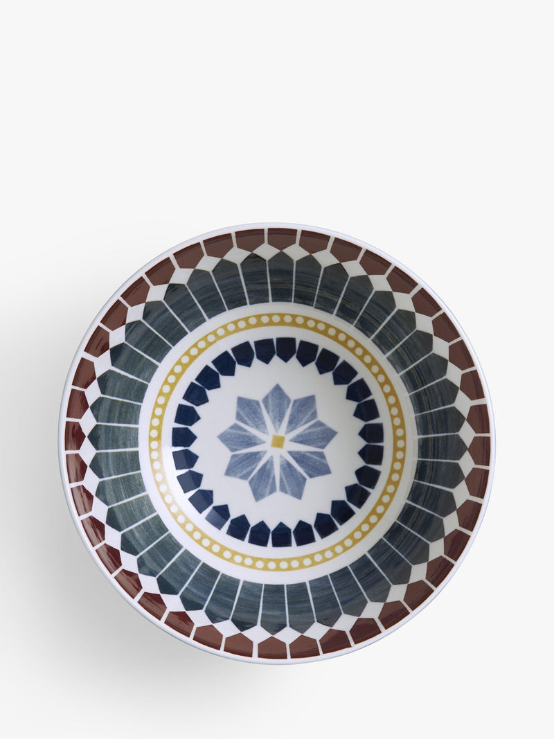 John Lewis fine china serving bowl blue/multi 20cm, UK version