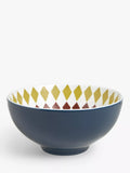 John Lewis fine china cereal bowl 15cm blue multi - British product
