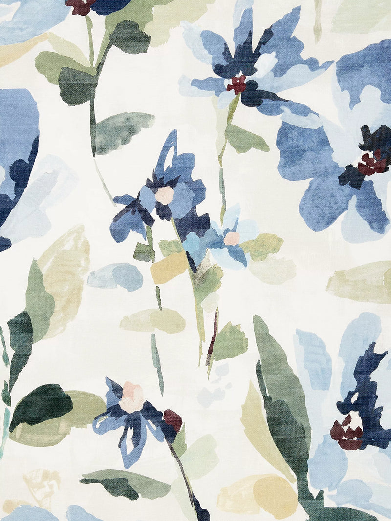 John Lewis Fleur made to measure curtains Lake Blue, imported from the UK