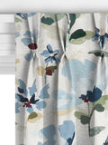 John Lewis Fleur made to measure curtains Lake Blue, imported from the UK