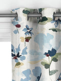 John Lewis Fleur made to measure curtains Lake Blue, imported from the UK