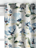 John Lewis Fleur made to measure curtains Lake Blue, imported from the UK