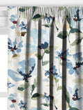 John Lewis Fleur made to measure curtains Lake Blue, imported from the UK
