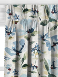 John Lewis Fleur made to measure curtains Lake Blue, imported from the UK
