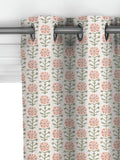 John Lewis Aria pale terracotta floral curtains, UK version
