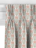 John Lewis Aria pale terracotta floral curtains, UK version
