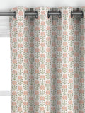 John Lewis Aria pale terracotta floral curtains, UK version