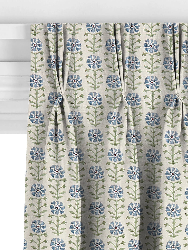 John Lewis Aria made to measure curtains floral pattern, imported from the UK