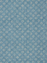 John Lewis John Lewis Trace Wood Block Made to Measure Curtains or Roman Blind, Lake Blue- Buy online at McGrocer