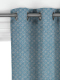 John Lewis Trace Wood Block curtains Lake Blue - British product
