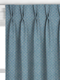 John Lewis Trace Wood Block curtains Lake Blue - British product