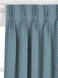John Lewis Trace Wood Block curtains Lake Blue - British product