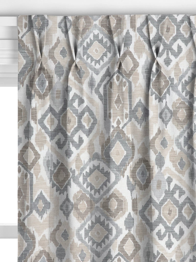 John Lewis Maya Ikat curtains putty, UK version