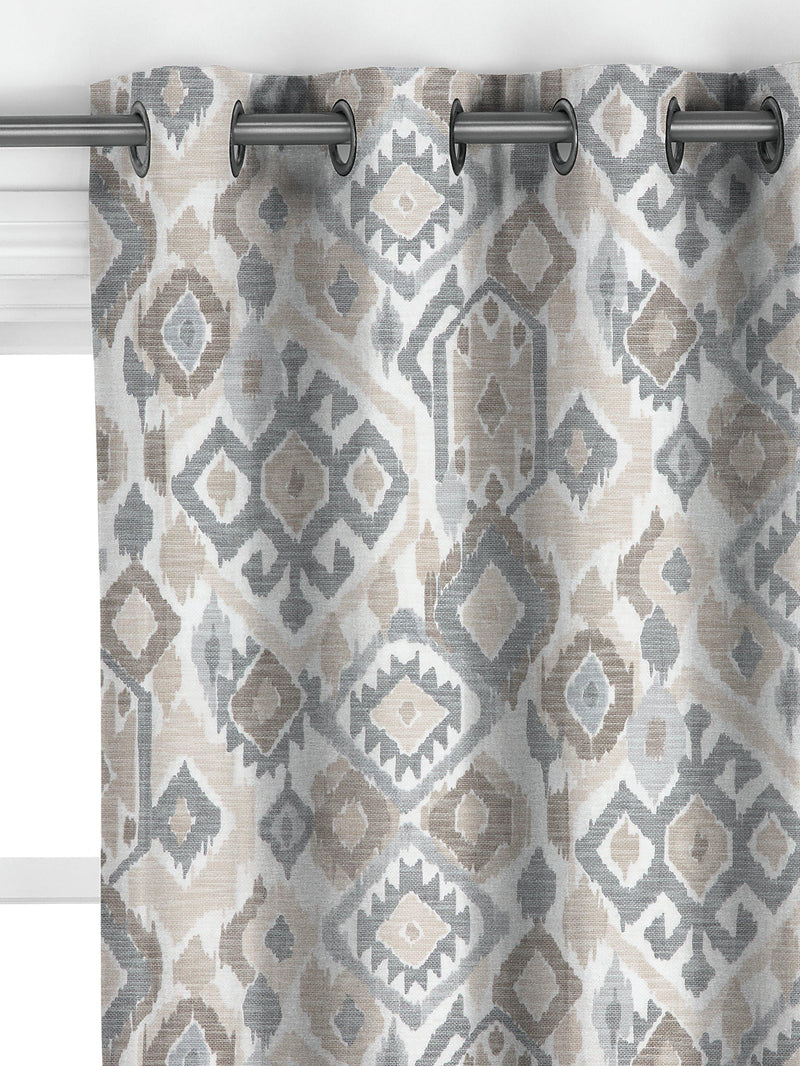John Lewis Maya Ikat curtains putty, UK version