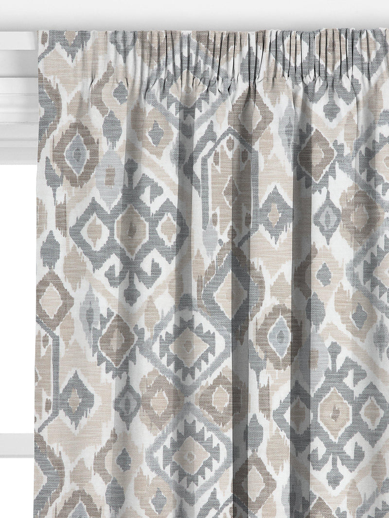 John Lewis Maya Ikat curtains putty, UK version