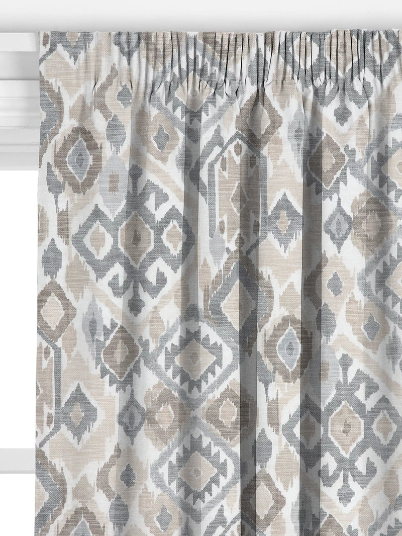 John Lewis Maya Ikat curtains putty, UK version
