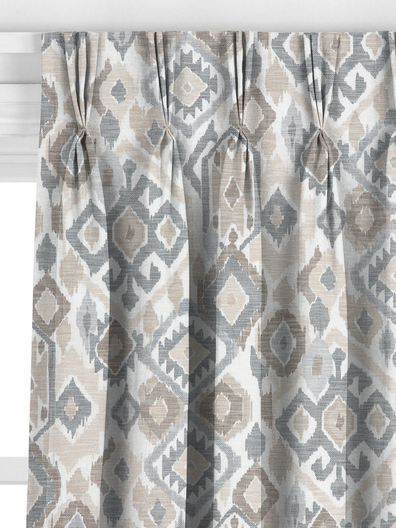 John Lewis Maya Ikat curtains putty, UK version