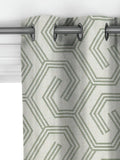 John Lewis Izel embroidered curtains green made to measure (British brand)