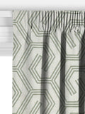 John Lewis Izel embroidered curtains green made to measure (British brand)