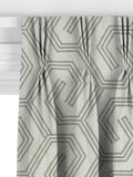John Lewis Izel embroidered curtains green made to measure (British brand)