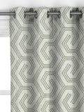John Lewis Izel embroidered curtains green made to measure (British brand)