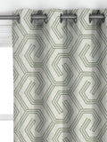 John Lewis Izel embroidered curtains green made to measure (British brand)