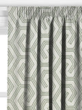 John Lewis Izel embroidered curtains green made to measure (British brand)